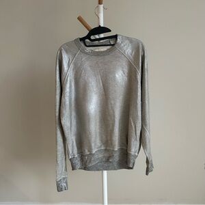 THE GREAT. The College Sweatshirt - Metallic Foil